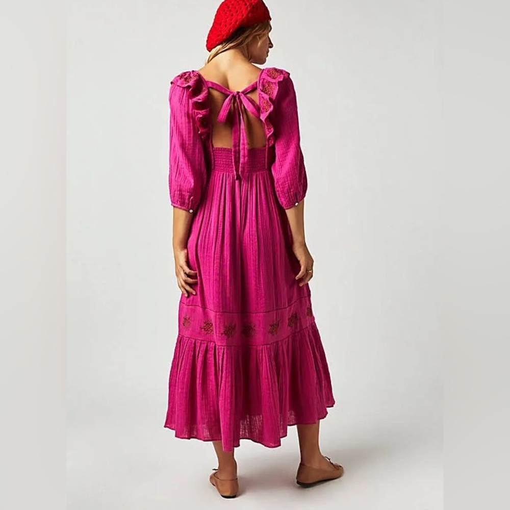 Free People Pink Maxi Dress - Picture 2 of 7
